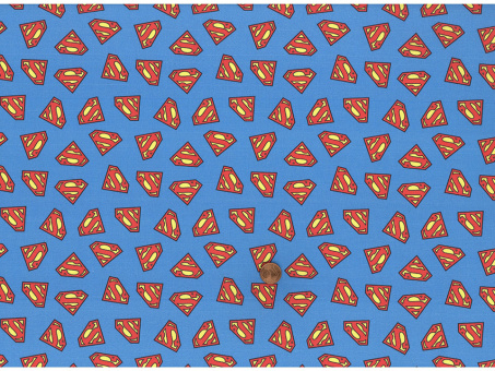 Baumwollstoff Superman Symbol 
