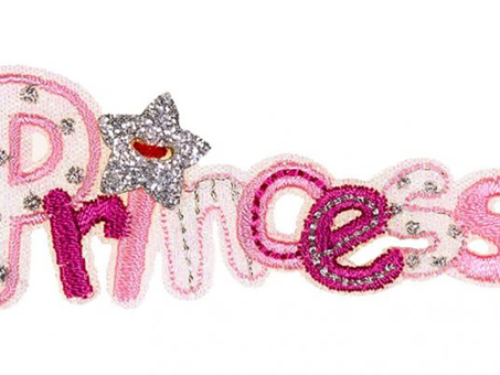 Applikation Princess glitzer 