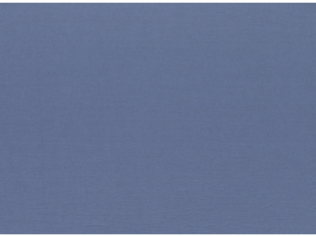 Baumwollstoff Popeline uni blau stone washed 