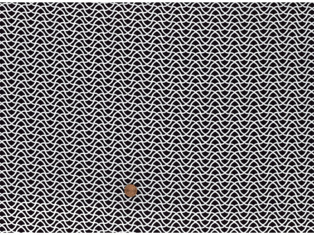Viskosestoff Popeline schwarz/weiß Reststück 1,25 x 1,40m 