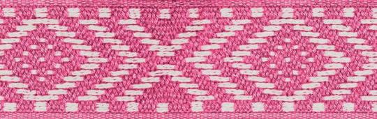 Gurtband pink beige 30mm Rauten 