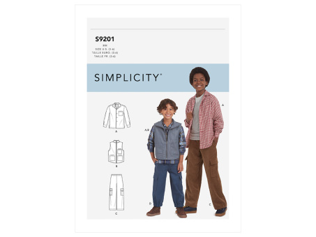 Simplicity S9201.K5 PG U Hemd, Weste & Hose 8-16 