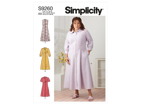Simplicity S9260.AA PG A Kleid 36-44 