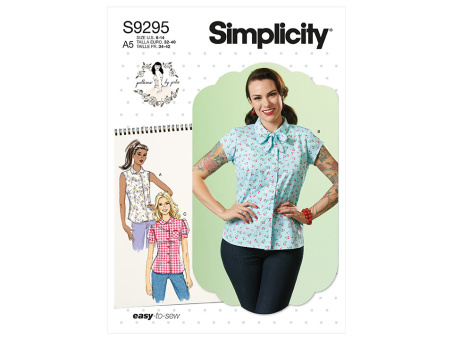 Simplicity S9295.E5 PG L Bluse Vintage 40-48 