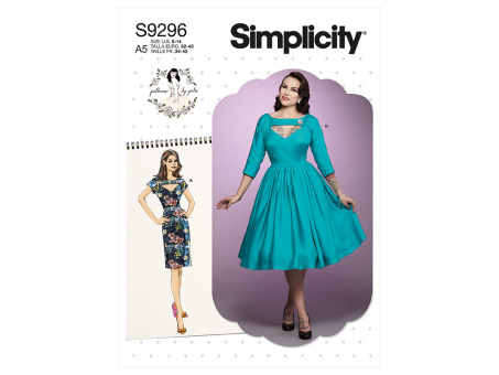 Simplicity S9296.A5 PG A Kleid Vintage 32-40 