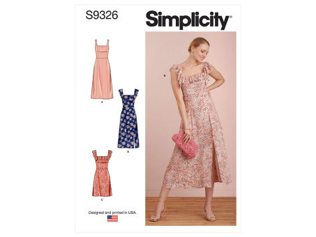 Simplicity S9326.R5 PG A Kleid 40-48 