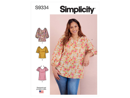 Simplicity S9334.AA PG L Bluse 36-44 