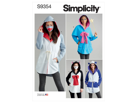 Simplicity S9354.A PG D Jacken Kostüm XS-XL 