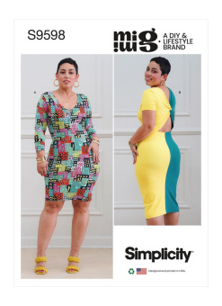 Simplicity 9598.U5 PG A Kleid 42-50 