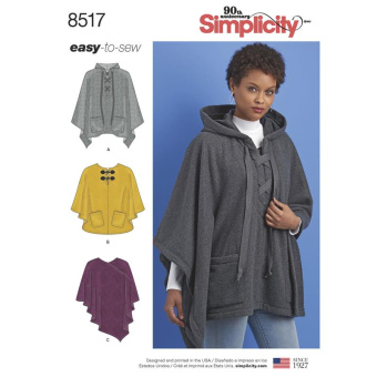 Simplicity G7027.A PG L Poncho XS-XL 