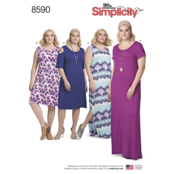Simplicity G7052.A PG A Kleid 1XL-5XL 