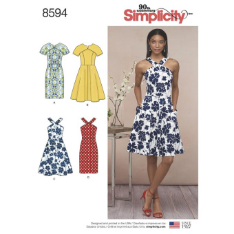 Simplicity G7053.H5 PG A Kleid 32-40 
