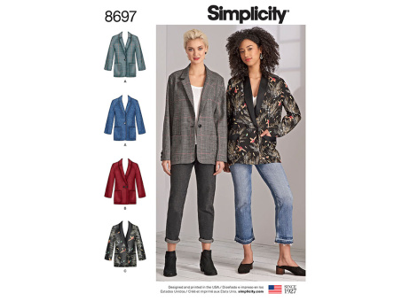 Simplicity 8697 Blazer 36-44 