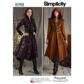 Simplicity G7110.H5 PG D Kostüm Mantel 32-40 