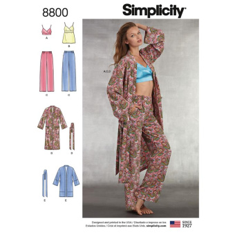 Simplicity G7126.A PG L Bademantel XS-XL 