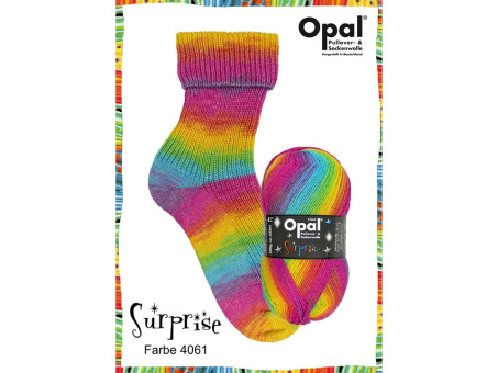 Opal Sockenwolle 4fädig Surpise Farbe 4061 
