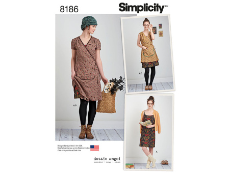 Simplicity 7933.D5 PG K Kleid 30-38 