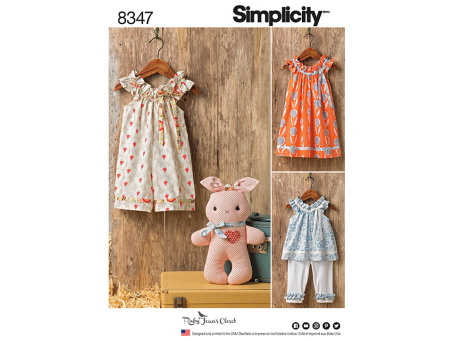 Simplicity 7979.A PG U Kleid, Oberteil & Hose 68-104 