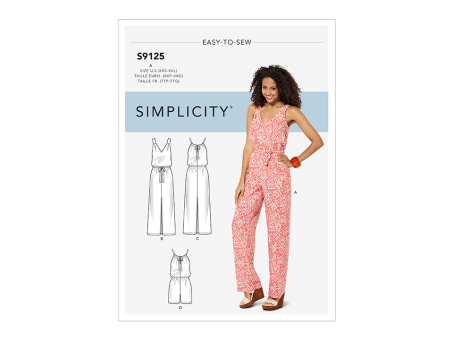 Simplicity S9125.A PG A Jumpsuit XXS-XXL 