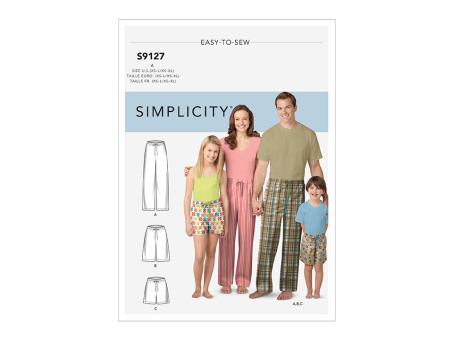 Simplicity S9127.A PG A Pyjamahose XS-XL 