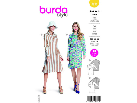 Burda 5826 Kleid 36-48 