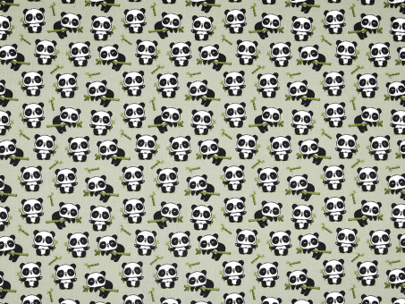 Baumwollstoff Pandabär 