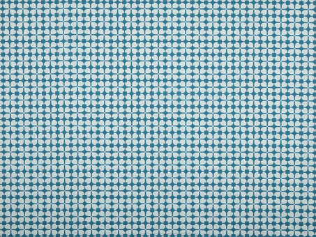 Baumwollstoff Retroblume pertol Reststück 1,25 x 1,60m 